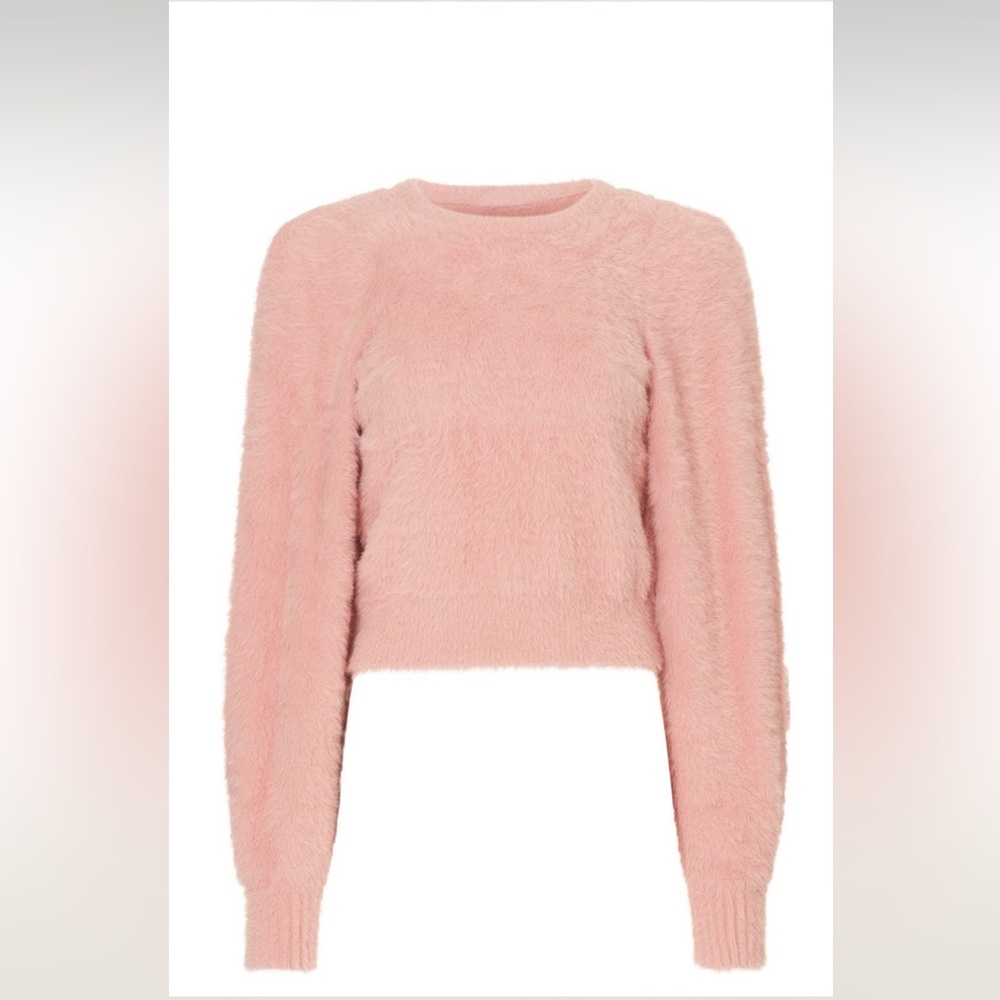 Ronny Kobo Collection Pink Crew Neck Sweater